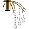 Kryształowy żyrandol lampa sufitowa E14 (łeski) [23030000765]